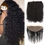 100% Virgin Malaysian Deep Curly Hair Extensions Natural Color No Chemical for sale