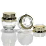 Cream Glass Jars Wholesale 5Ml 10Ml 15Ml 20Ml 30Ml 50Ml Cosmetics Hair Cream Glass Jar With Lid for sale