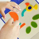 Cartoon Shape 177 Pieces Felt Animal Stickers Brain Training Puzzles 80 Combinations for sale