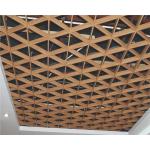 Triangular Open Cell Metal Ceiling Tiles Perforated Aluminum Metal Grille Ceiling