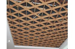 China Triangular Open Cell Metal Ceiling Tiles Perforated Aluminum Metal Grille Ceiling supplier