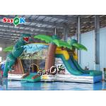Jurassic Dinosaur Inflatable Bounce House Water Slide For Kids Playground