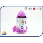 Plastic Lid And Base Rocket Style Composite Paper Tube Cartoon Cylinder for sale