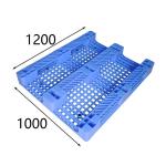 Blue HDPE Heavy Duty Plastic Pallet 1200X1000mm Transport Pallets for sale