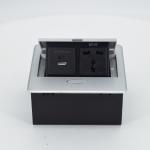 Multifunctional Zinc Alloy Hidden Pop up Table Socket Outlet Box for sale