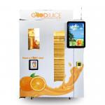 Auto Fruit Juice Vending Machine , Multi Payments Orange Vending Machine With LCD for sale