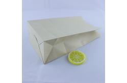 China Biodegradable Recycled Kraft Paper Bags Flat Bottom With Twisted Handles supplier