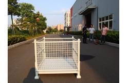 China Industrial Galvanized Wire Mesh Pallet Cage With 500 - 1000kg Load Capacity supplier