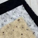 Embroidered Mesh Textile 3D Gauze Wrinkle Tulle Lace Net Fabric Soft for sale