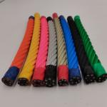 Colorful 16mm 6 Strand Twist PP Multifilament Combination Rope For Climber for sale
