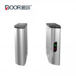 Supermarket Gate Pedestrian Control Flap Barrier Gate With Card Reader for sale
