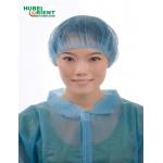 Single Elastic Free Size Nonwoven Disposable Round Bouffant Cap for sale