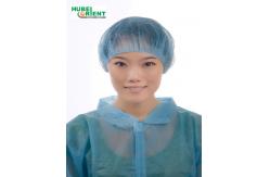 China Single Elastic Free Size Nonwoven Disposable Round Bouffant Cap supplier
