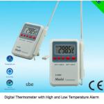 White 0.2F H-9283 Room Thermometer With Alarm for sale