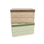Odorless Plastic Collapsible Storage Bins , Sonsill Leakproof Folding Crate With Lid for sale