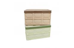 China Odorless Plastic Collapsible Storage Bins , Sonsill Leakproof Folding Crate With Lid supplier