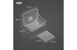China Wall Mounted 120mm Bathroom Soap Dish Holder Leachate Self Adhesive Soap Holder supplier