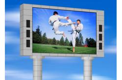 China SMD3535 outdoor Led Message Board , P10mm Waterproof Led Curtain Video Wall supplier