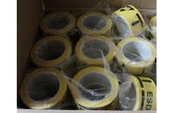 China Electronic PVC Sensitive Aisle ESD Warning Tape For Packaging Anti Static Static supplier