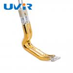 150-6000w L Shaped Double Infrared Heating Tube Gold Plated OEM for sale