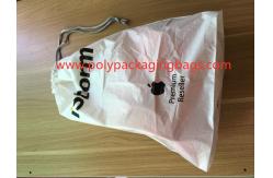 China Simple and elegant white cpe rope bag for general purpose packaging supplier