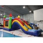 Commcercial Colorful Inflatable Combos Inflatable Bouncy House With Slide Castle for sale