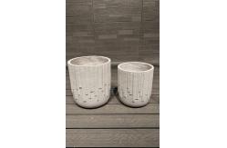 China 7-8 Year Durable Fiber Clay Planter for Indoor Gardens supplier