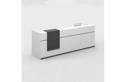 China 1100Hmm White Office Reception Desk 78.7 Inch With Reception Counter supplier