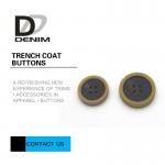 Plastic 60L Extra Large Coat Buttons , Yellow And Black Mens Coat Buttons for sale