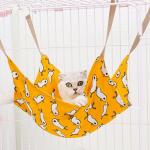 Pet Summer Cotton Linen Cat Hammock Stand Breathable Cage Cat Swing Nest Multicolor Printing Hammock for sale
