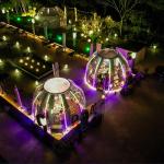 PC Aluminium Material Bubble Tent House 2.8m Height Dome Tent For Outdoor Camping for sale