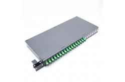 China 50dB OEM Rack Mount 0.5m Fiber Optic PLC Splitter supplier
