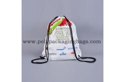 China Recycled Double Ropes Promotional Drawstring Backpacks supplier
