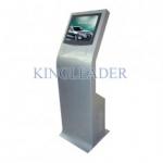 Indoor Service Interactive Touch Screen Kiosk Standalone With Curved Design