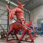 Large Realistic Animatronic Animals Ancient Chinese Mythical Creatures Chi You for sale