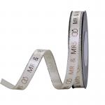 Single Face Wedding Decorate Gifts Boxes Packing Custom Silk Satin Printed Ribbon Logo for sale