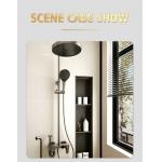 Double Sink 304SS Bathroom Cabinet Vanity Unit Storage Shelf Stone Top