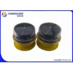Solar Powered Aircraft Warning Light On Towers Vibrations And UV Protection for sale