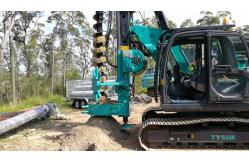 China Hydraulic Long Spiral Auger Rotary Drilling Rig CFA KR80M Pile Driving Rigs 140KN supplier