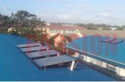 China Closed Loop Circulation Rooftop Solar Water Heater , Solar Energy Flat Plate Water Heater supplier