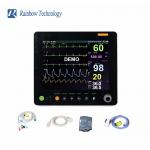 High Performance Multi Parameter Patient Monitor ECG/ HR/ RESP/ SPO2/ NIBP/ Temp for sale