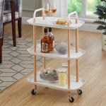 3 Tier kitchen plastic Household Multifunctional office storage rack cart for sale