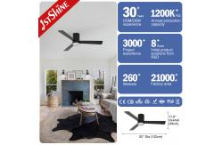 China Smart Remote Fancy LED Lighting Ceiling Fans for Low Ceilings 1stshine Wholesalers supplier