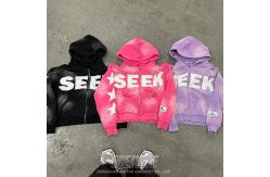 China Custom Grams Distressed Black Zip Up Hoodie Sweatpants And Hoodie Set supplier