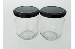 China Custom Logo Printing Sealed Glass Jar Bottle Customized Label For Honey Jar supplier