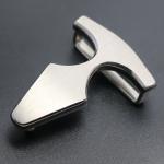 Silver Stainless Steel Personalized Belt Buckles Metal Clasp Connector for sale