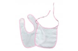 China Custom Printing Logo Sublimation Baby Bib With Velcro Blanks supplier