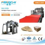 Full Servo Pre Stacking Paper Feeding High Speed Flute Laminating Machine GW-2200L for sale