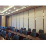 Restaurant Movable Sound Proof Walls Leather Surface Aluminium Profile Hanging System for sale