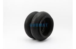 China Flange Connection Double Convoluted Rubber Bellows 350255H-2 / Air Spring Isolator supplier